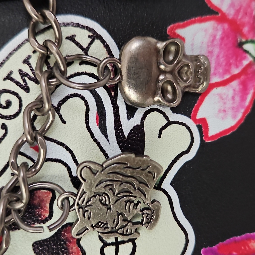 Ed Hardy NWT Charms Satchel - Picture 5 of 10